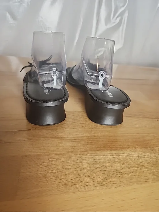 Hillard & Hanson Jackie Wedge Slides Sandals Women 10M Leather Floral Comfort - Picture 7 of 8